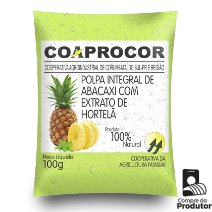 Polpa de Abacaxi com Hortelã