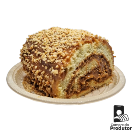 Rocambole de Doce de Amendoim