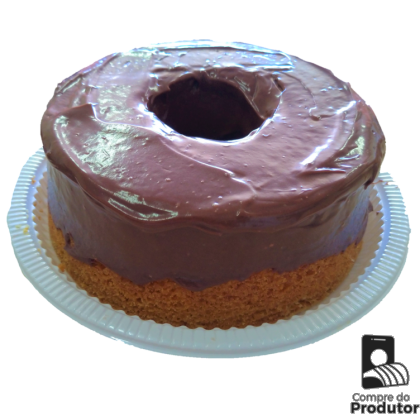 Bolo de Cenoura com Cobertura de Chocolate